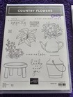Stampin  Up  Country Flowers Stamp Set   Coordinating Dies Brand New