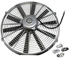 12 Inch Chrome Straight Blade Electric Engine Cooling Fan-reversible