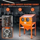 Uimoso 60 Gallon Sand Blasting Cabinet With Stand With Blasting Gun   4 Nozzles