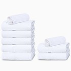 100  Cotton Bath Towel Set Soft Absorbent Quick Drying Spa Hotel Towels 16x28