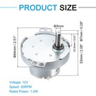 Slow Speed Motor Js-50t D-shaft Gear Electric Motor  12v Dc 30rpm Motor