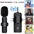 Wireless Microphone Audio Video Recording 3 5mm Mini Lavalier For Android iphone