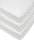 3 Pack Waterproof Crib Mattress Protector 52 x28    Fitted Toddler Pad  Quilted 