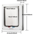 Large Cat Door  outer Size 9 9  X 9 2   4 Way Locking Cat Flap Door Interior New