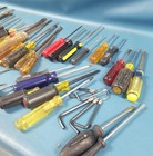 Large Lot Of Grandpa s Screwdrivers Vintage wooden   Modern  Phillips straight