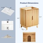24  Bathroom Vanity Cabinet With Door Sink Bowl Cabinet Bath Organizer New