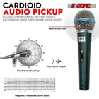 5core Microphone Dynamic Karaoke Xlr Mic Cardioid Wired Singing Microfono