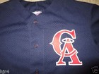California Anaheim Angels Mlb Majestic Game Worn Used Jersey 44 Anaheim