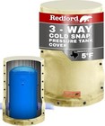 Redford Supply Co  Round Well Tank Cover Insulation Beige 28  X 64