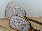 Vintage Estate Floral Gold Tone 3 Piece Vanity Set 1950s Brush Mirror Comb Usa