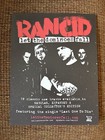 Rancid 2009 Hellcat Records Promo Sticker Sheet Aggrolites Left Alone 11 X 8 1 2