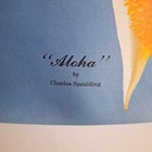 Vintage 1977 Charles Spaulding Signed Print Aloha Elvis Presley Hawaii The King