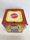 Vintage 1971 Mattel Jack-in-the-box Clown Tin Music Box Toy Classic Working 