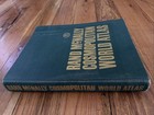 Rand Mcnally Vintage Cosmopolitan World Atlas Hardcover Color Maps 1959 