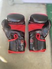 Sanabul Essential Gel Boxing Kickboxing Training Gloves Black red 12 Oz