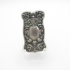 Antique Stunning Sterling Match Safe W gargoyles   Man s Head  Matchsafe  Vesta
