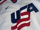 Nike Team Usa Olympic Jersey White Sewn Clean Vintage 90s Nagano Mens Large Iihf