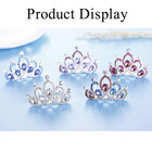 Girls Crystal Rhinestone Hair Comb Christmas Tiara Crown Headpiece Birthday Gift