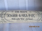 Scrimshaw Walrus Tusk Reproduction The Ships Niger   Sea Fox Arctic Ocean Gam