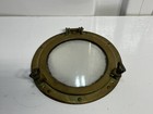 12  Antique Brass Finish Porthole Mirror   Nautical Maritime Wall Decor   Window