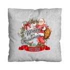 Personalised Photo Cushion - Santa Waving - Christmas Custom Photo Gift