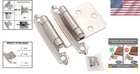 Variable Overlay Cabinet Hinges - 50 Pcs Self Closing