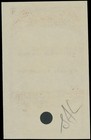 1945 Newfoundland Imported Cigarettes Tax  Imperf W security Punch  Nssc tb56c
