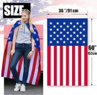 Anley American Flag Cape 3 X 5 Ft - Usa Flag Cape Patriotic Flag Costume Cloak