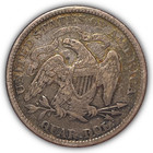 1876 Seated Liberty Quarter Choice Very Fine Vf  xf Coin  23695