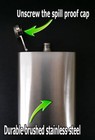 Kittens In Bows Pink Flask 8oz Stainless Steel Hip Drinking Whiskey