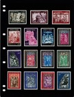 20 95 Scott Value - 1967-72 Andorra  fr  Church Frescoes 5 Sets Cv Mnh Nh Umm