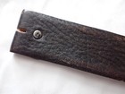 Vintage Reversible Leather Belt Interchangeable Snap Buckle Black Red Brown