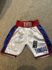 Felix Tito Trinidad Signed Autograph Boxing Trunks Jsa Coa Hof Boxer Champion
