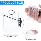 Uratot 4 Pack Waterproof Badge Holder Clear Safe Waterproof Card Holder With Lan