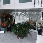 2 To 10 Pcs  Under Cabinet Wine Glass Stemware Rack Hanger For Kitchen Home Bar