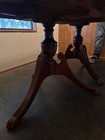Mahogany Duncan Phyfe Double Pedestal Dining Table - 6 Chairs