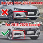 For 2018-2020 Accord Painted Gloss Black Yofer Jdm Front Bumper Lip Splitter Kit