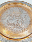 Vintage Silver Tone   Copper Middle Eastern Engraved 15  Tray  Wall Decor