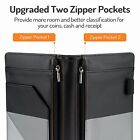 Server Book  2 Zipper Pockets  Leather Server Books For Waitress  Waitress Book