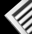 Hvac Premium 12 W X 12 H Aluminum Privacy Door Hvac Air Grille - V Shaped