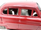 Vintage Japanese Tin Battery Operated Sedan Car Red 1950s Non Working Japan