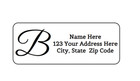 30 Monogrammed Personalized Return Address Labels 1 In X 2 625 In