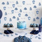 400 Pcs Blue Jean Baby Shower Decorations Confetti Overalls Table Denim