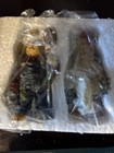 Neville  Rufus  Dufus  Daryl Boyds Bear Figurine Set Farmer Chicken Cow Farm
