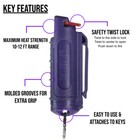 4 Police Magnum Pepper Spray  50oz Purple Molded Keychain Defense Protection