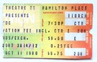 Ac dc Concert Ticket Stub Orpheum Theatre Boston Oct 11  1980 Back In Black Tour