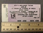 Hole Mtv Unplugged Concert Ticket Stub 2 14 95 Vinyl Sticker decal 2x4    Nirvana