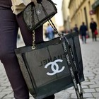 Chanel Beauty Vip Gift Mesh Tote And Cosmetic Bag