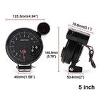5  Inch 7 Color Led 11k 12v Electronical Rpm Tachometer Rev Counter Gauge