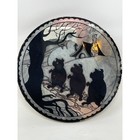 Vintage 1930s Rare Reverse Painted Mirror Of The Three Little Pigs Wall Hanging